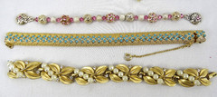 Lot of 7 Vintage Bracelets, 4 Stretch, 3 with a Clasp all wearable, Multi-colors