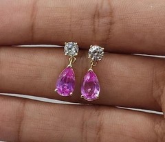 Women’s 2Ct Pear Cut Lab Created Diamond Halo Stud Earrings 14K White Gold Over