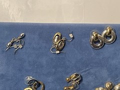 Vtg to Now Gold & Silver Tone Enameled Post Dangle Drop Earrings Lot 23 Pairs
