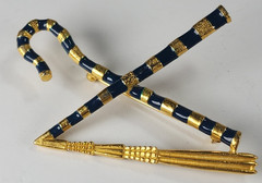 VTG 1976 MMA Metropolitan Museum of Art Egyptian Revival Crook & Flail Brooch