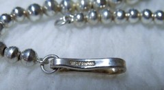 older,signed, grad. (4mm-24mm) Ball Bead Necklace