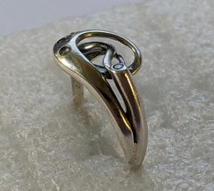 Vintage ring sterling silver 925 Size 9.5 Weight 3.51 g. Ukrainian jewelry.