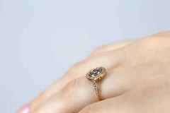 Art Deco Style 2.00Ct Round Lab Created Diamond 14K Rose Gold FN Engagement Ring