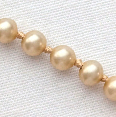 Glass Pearl Choker Necklace Knotted Rope Vintage Dainty Prom Wedding Jewelry