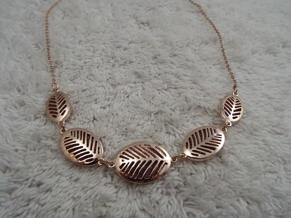 Rose-Goldtone Link Chain Necklace (C41)
