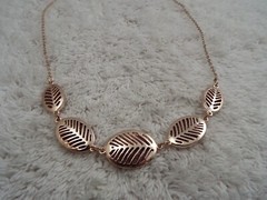 Rose-Goldtone Link Chain Necklace (C41)