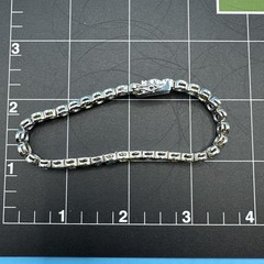 Vintage Suzanne Somers MultiColor Bezel 925 Silver Bracelet 7.5in/Necklace 18in