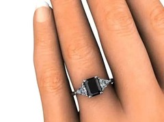 2Ct Art Deco Style Lab Created Diamond Emerald Engagement 14k Gold White FN Ring