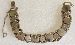 Vintage Decorative Links Chunky Double Chain Retro Bracelet