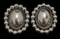 Pair of Silver Clip On Earrings