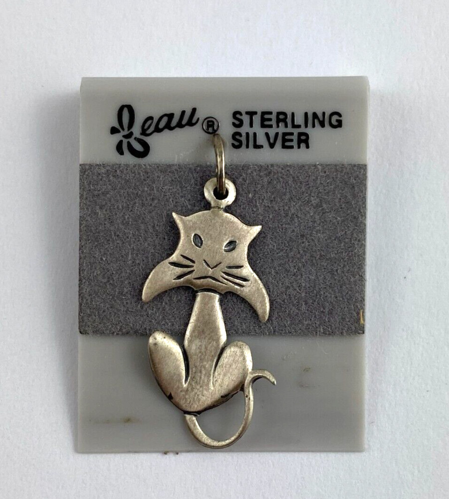 Leau – Cat Charm – Sterling Silver