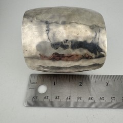 Vintage Signed Suzanne St. Claire Sterling Silver Hammered Cuff Bracelet