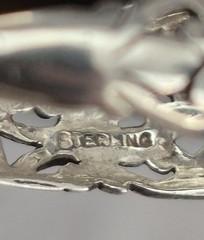 Vintage Jezlaine Sterling Filigree Earrings