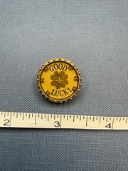 maximal art lucky clover pin