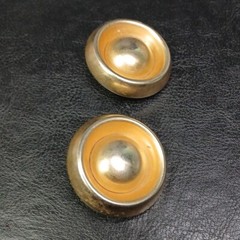 Vintage ERWIN PEARL Clip-on Earrings Gold Tone. 12-649