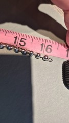 Older Sterling Silver 5mm Ball Bead Chain Necklace or Choker 16″ – 22.2gms