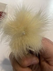 Vintage Mink Flower Brooch Echt Nerz Original Box #N
