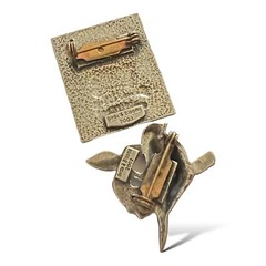 Birds and Blooms Pewter Brooch Set of 2 Sunflower Seed Packet Bird Pin 2002 2003