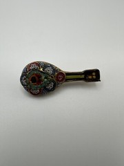 Vintage Mandolin Mosaic Brooch Made in Italy 4.5cm BB5