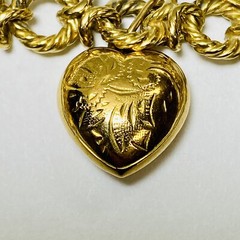 18K Yellow Gold (Stamped 80%) 9 Portugal Symbol Charms 7.25″ Bracelet 31.9g