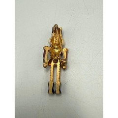Vintage Vero Articulated Nutcracker Soldier Brooch Enamel Christmas Pin Move Leg