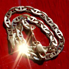 10k yellow gold bracelet 7.0″ anchor / mariner link chain vintage 1.50gr N3095A
