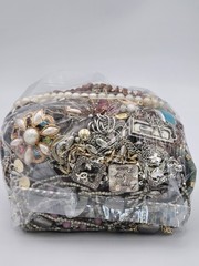Mixed Wearable Jewelry Lot 26B Bag Vintage to Modern All Wearable 3 Lb 6 oz