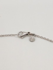 $6000 1ct VS G & FANCY INTENSE PINK Diamond 3 HEART 18k White Rose Gold Necklace