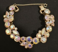 Vintage VERIFIED JULIANA AB Aurora Borealis Rhinestone Bracelet