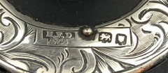 Ring Tree Edwardian English Ebony & Sterling; Ca 1916 Hallmark- No Monogram