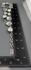 Vintage YSL Yves Saint Laurent Necklace Statement Silver Tone Mixed Stones READ