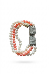 Italian Multi-Strand Beaded Bracelet with Rhinestone Clasp – Glamorous & Chic