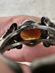 Vintage West German Adjustable Scroll Work Ring