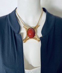Vintage JULIANA D&E 1960’s Modernist Pendant Necklace Book Piece
