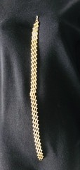 Vintage Christian Dior Gold Tone Mesh Link Choker Necklace 134.65g W/COA Signed