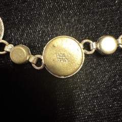 Vintage Italian Made Micro-Mosiac Link 7” Bracelet