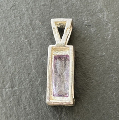 THREE VINTAGE STERLING SILVER SPRING COLOR GEM CHARM PENDANTS G354