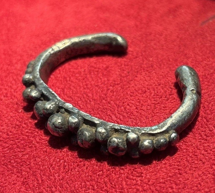 East Timor Antique 2” Baby/Child Bracelet Metal Alloy Unique
