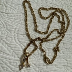 Antique Designer Stunning Zircon Pendant 32 In Stunning Rope Chain So Classy!