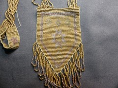 Antique 1920’s Micro Beaded Cut Steel Flapper Necklace