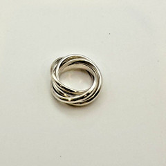 Vintage Sterling Silver .925 Made in Mexico 5 band multiple – Size 7