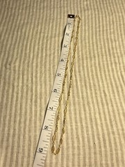 12k Gold Filled Filigree Scroll Station Necklace Chain 18 inch beautiful dainty