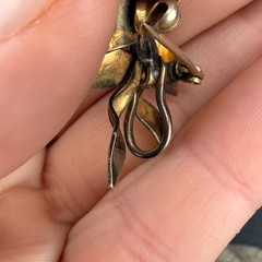 Vintage Bow Brooch Vermeil Gold Filled Sterling Carl Art