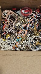 COSTUME VINTAGE JEWELRY Assortment TRIFARI MONET BAKELITE More 20 Lbs LOT