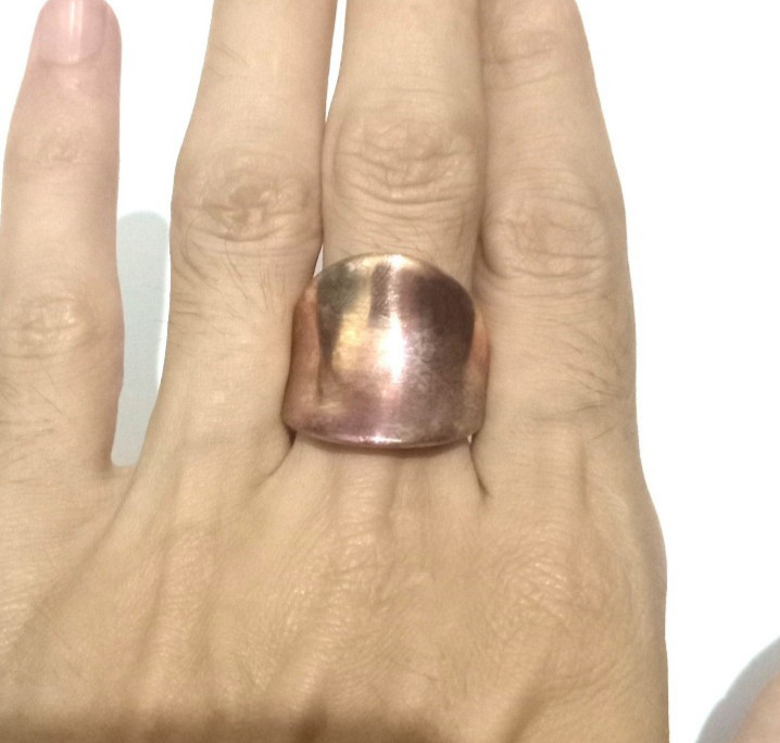 Vintage Ring Copper Style Roman Ancient Bronze Amazing Handmade