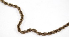 Vintage Krementz 24″ Gold Tone Rope Chain Necklace – Barrel Clasp