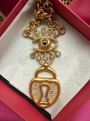 Schiaparelli Keyhole Necklace. With Box and Dust Bag.