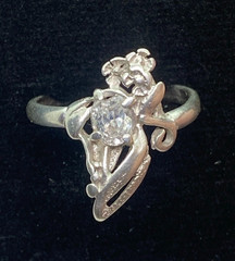 Vintage rings made of 925 silver, Size 8 . Weight 2.46 g. Jewelry from Ukraine