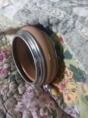 Vintage Retro Silver Resin Bangle Bracket. Heavy
