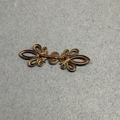 Victorian Brooch Pin 3.5 In Purple Teal Enamel Gold Swirls Detail Retro Vintage